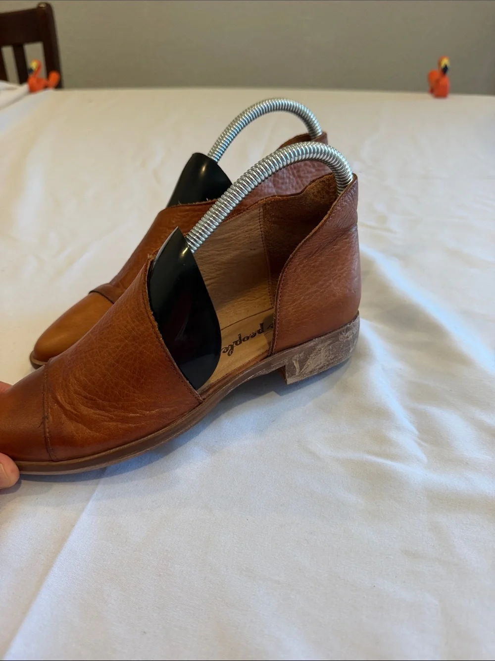 New Free People Women's Royale Flat Pointed Toe Shoes Whiskey Size 35 US 4-4.5
